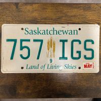 🇨🇦 Autoschild, Saskatchewan 757 IGS - Kanada 