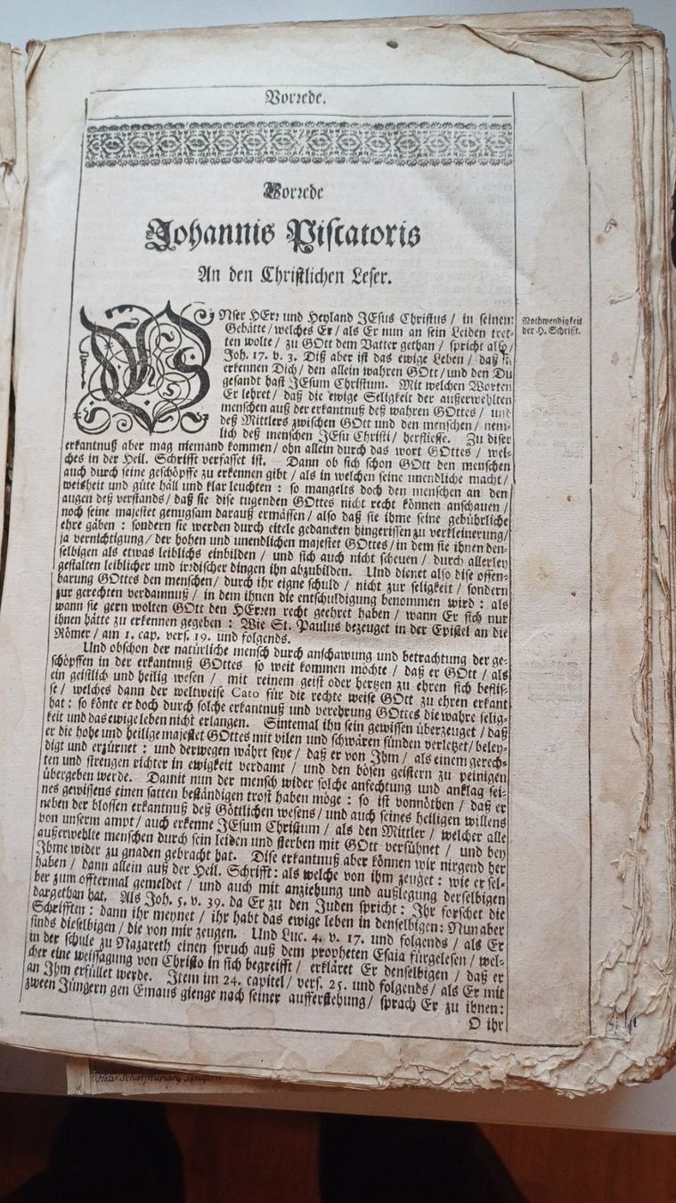 Libri: Antike Piscator Bibel 1728 – Usato da Zollikerberg venduto da Kaugo 2