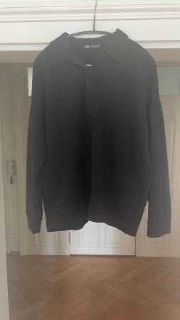 Schwarzer Polo Sweater von Zara