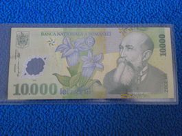 Rumänien 10.000 Lei Banknote, 2000, Bankfrisch