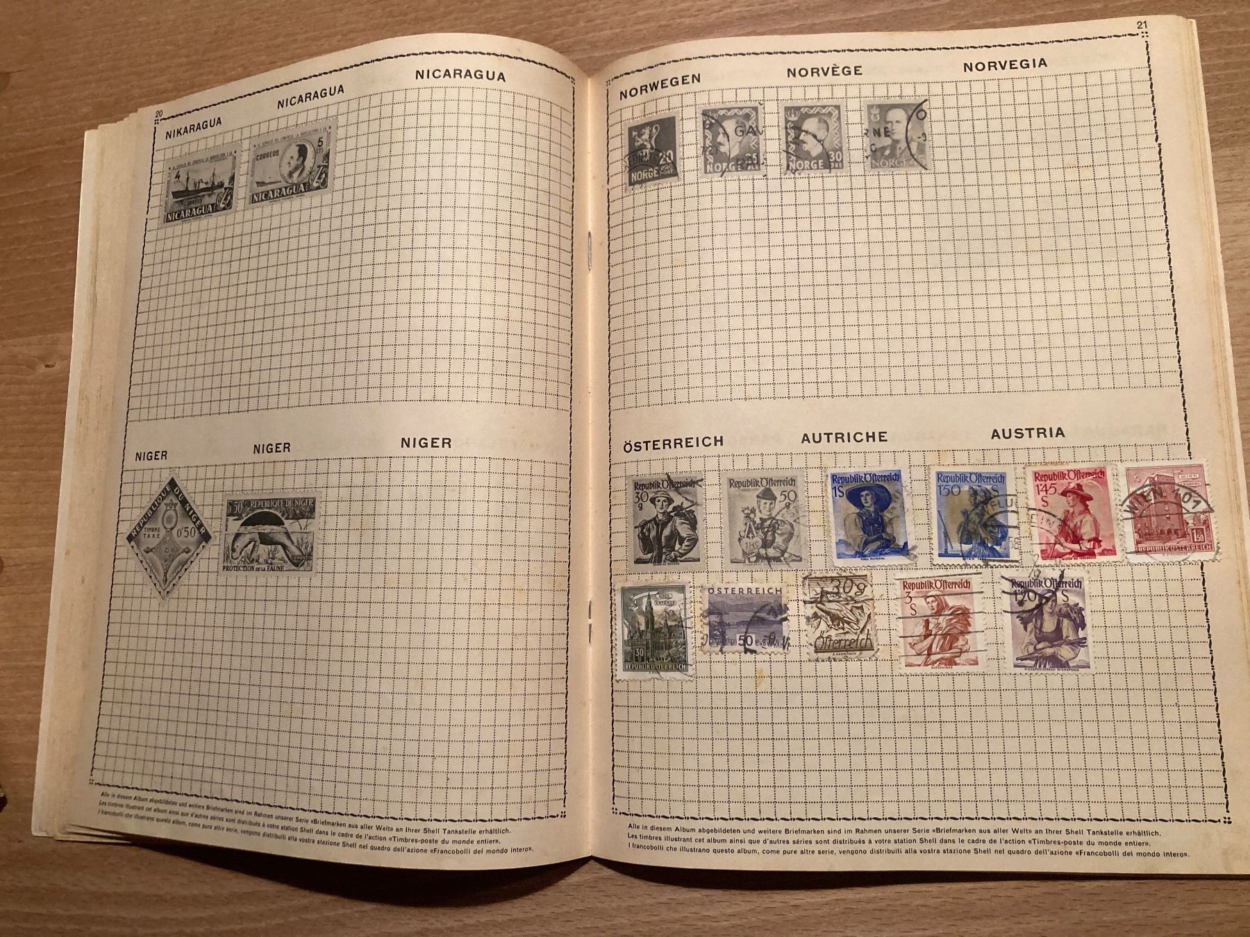 Tutti i francobolli: Shell Briefmarkenalbum, aus aller Welt – Usato da St.Gallen venduto da WrigleyCH 8
