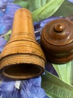 Antike Holzdose, geschnitzt, Vintage,