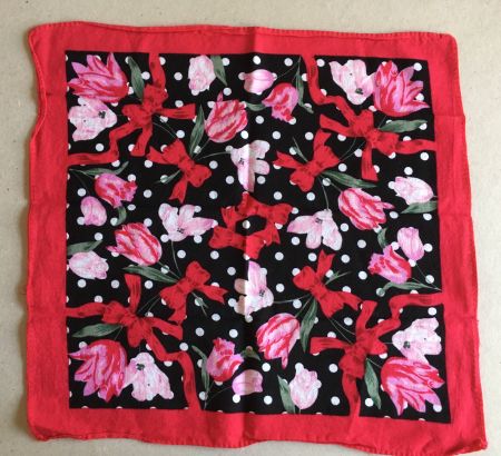 🟡 Foulard Tuch Baumwolle 1970er - VINTAGE Bohemian Hippie