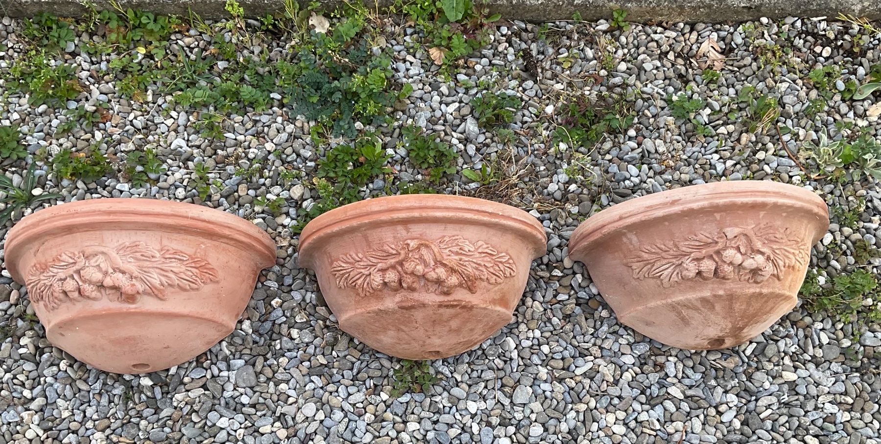 Terracotta Wandtöpfe, Blumentöpfe, Pflanzentöpfe Terrakotta (Gebraucht) in Aarau für CHF 115 – nur Abholung auf Ricardo kaufen