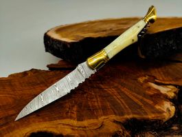 Laguiole Damast Messer Klappmesser echtes Damastmesser