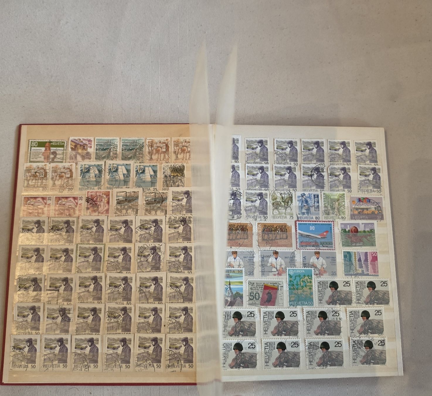 Alle Briefmarken: Briefmarken Sammlung Album Schweiz 1983-2005 – Gebraucht aus Oberkirch LU von schegy-by-jonsen