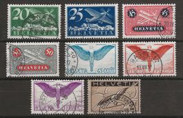 1933-37 : Flugpost Serie Nr. F4z - F13z : KP 550.--