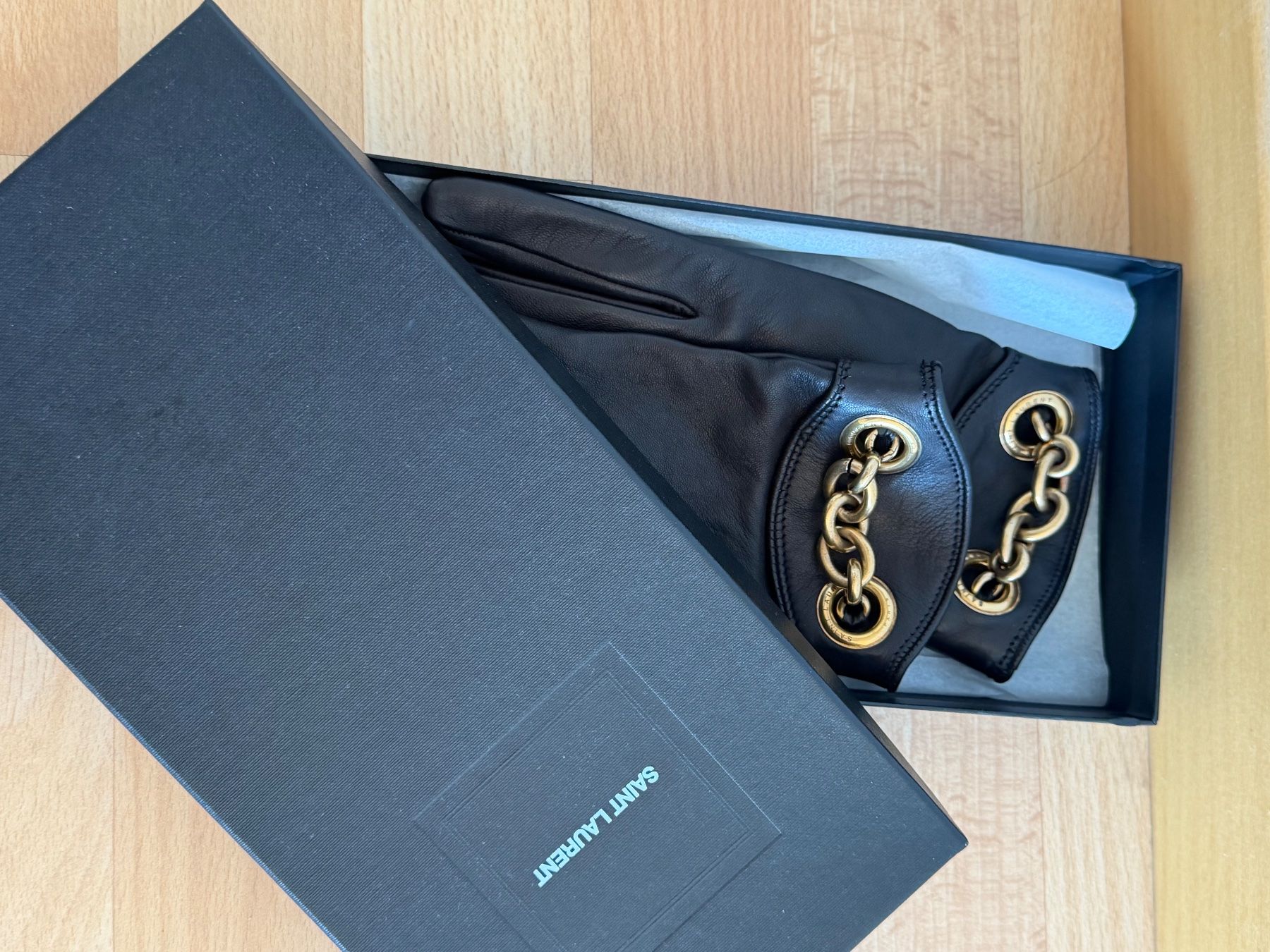 Guanti & manicotti: Saint Laurent Handschuhe – Nuovo (secondo la descrizione) da Burgdorf venduto da ime_f9f6 5