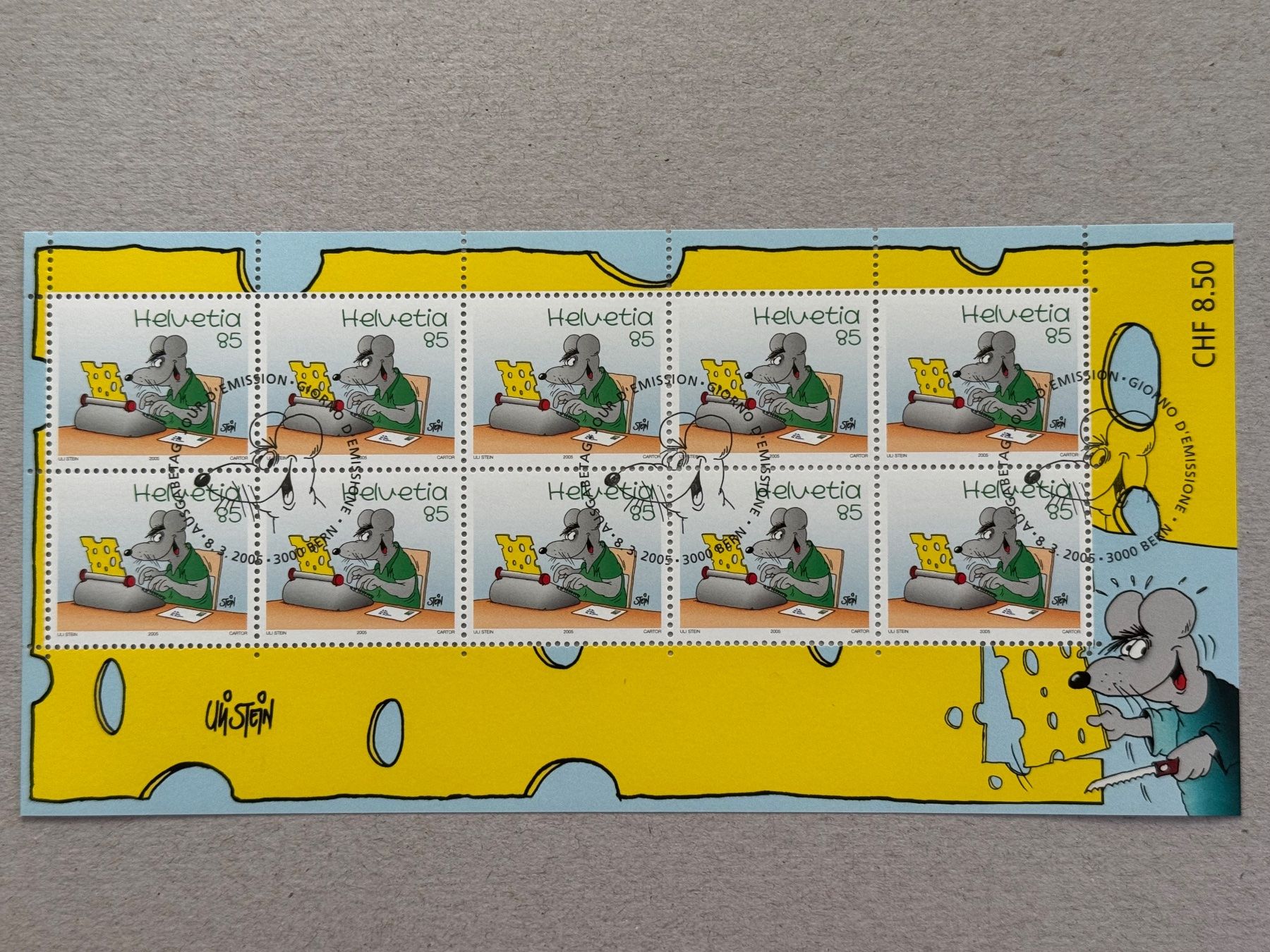 Tutti i francobolli: Bogen Uli Stein, Maus, Rp. 85 – Nuovo (secondo la descrizione) da Romanshorn venduto da luxcollect