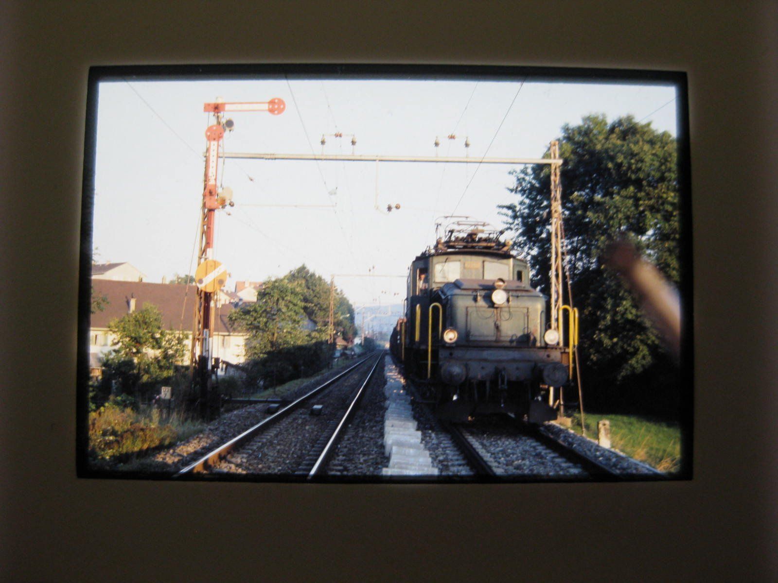 Poster & Bilder: Dia: Ostschweiz mit SBB Krokodil, ca 1978, Schweizerische Bu – Neu (gemäss Beschreibung) aus Malters von Marosko