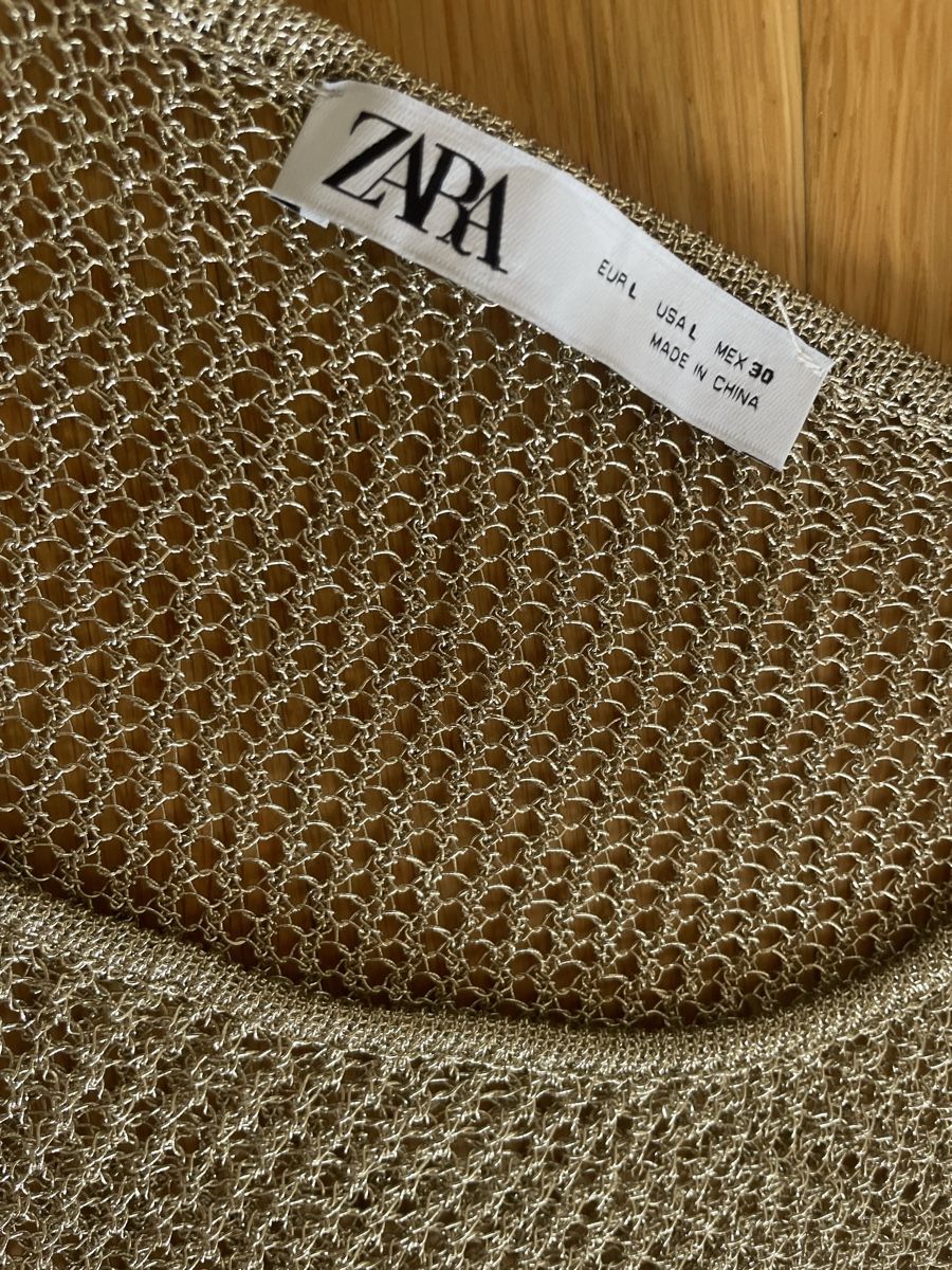 Zara Top: ZARA CROPPED TOP GOLD GRÖSSE L – Nuovo (secondo la descrizione) da Rorschacherberg venduto da drdupor 4
