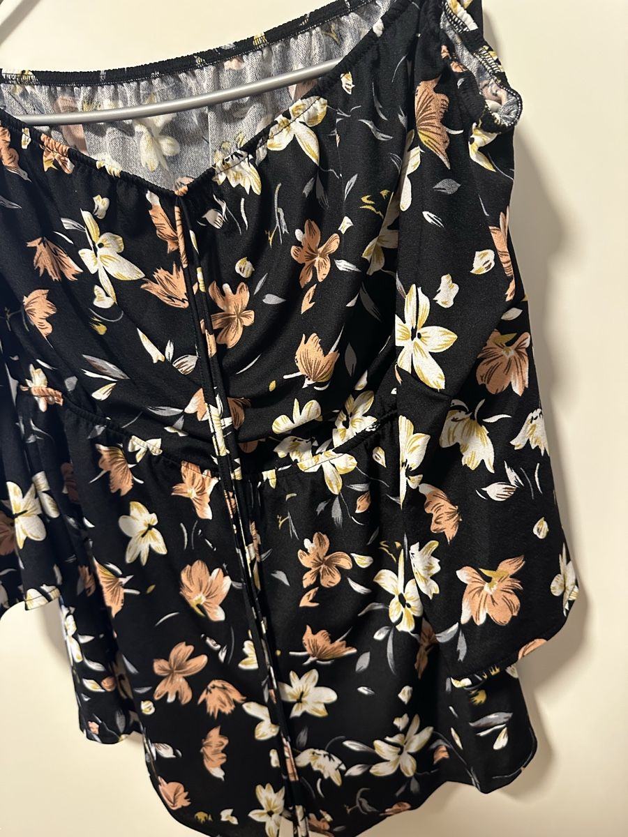 Camicette: Sommerliches Off-Shoulder Top mit Blumenmuster, Gr. M/L – Usato da Reinach BL venduto da Alles_muss_weg00 3