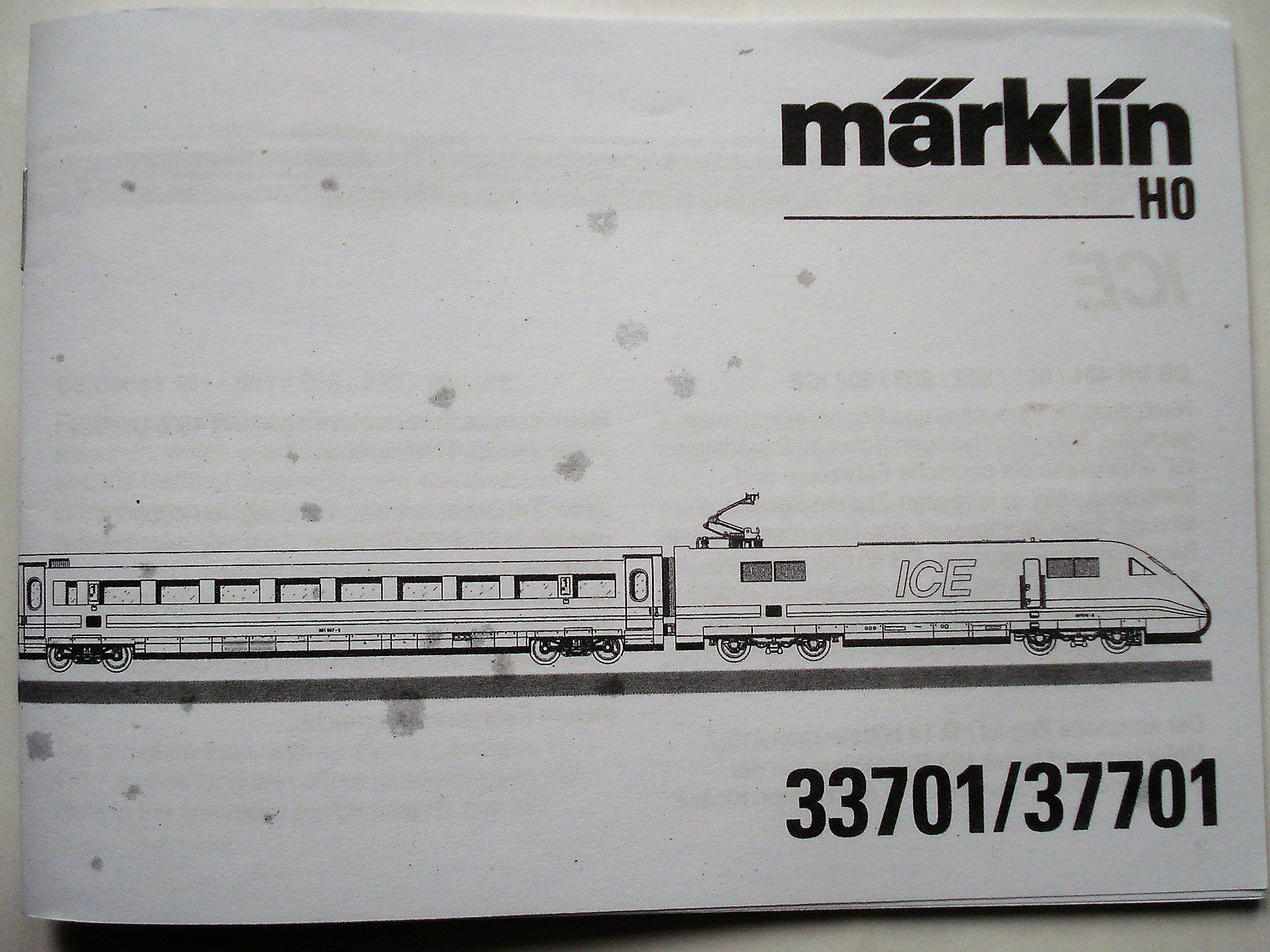 Märklin Modellini di ferrovie: Märklin Betriebsanleitung 33701 – Usato da Frauenfeld venduto da Fixtrix