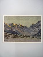 Ansichtskarte Albert Nyfeler Wintermorgen Lötschental Nr. 15