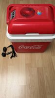 Kühlbox Coca-Cola elektrisch rot mit Kabeln gebraucht