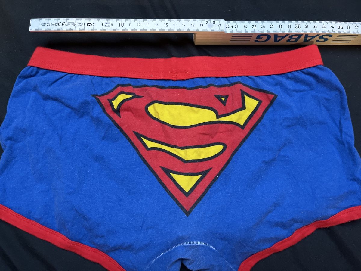 Biancheria intima: Superman Unterhose Gr. S/M blau rot – Usato da Kaisten venduto da Wavechip 2