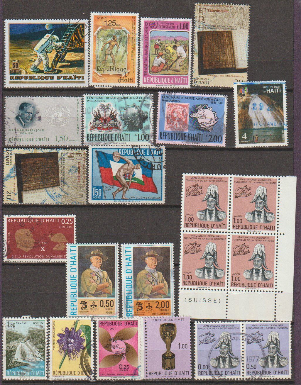 Alle Briefmarken: République d'Haïti lot variés – Gebraucht aus Crans-Montana von kira56 1