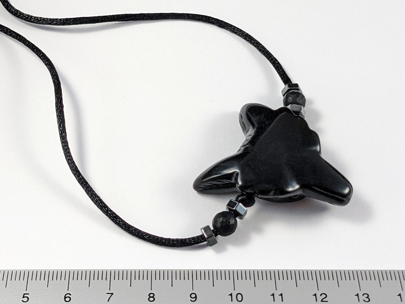Minerali & Pietre curative: Obsidian Wolfskopf Kette - Wolf Anhänger – Nuovo e nell'imballaggio originale da Meilen venduto da StoneGarden 2
