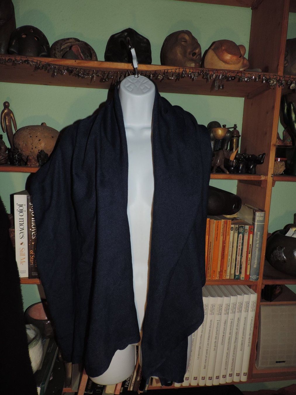 Foulard & Sciarpe: pashmina large bleu marine – Usato da Genève venduto da Axelle333 7