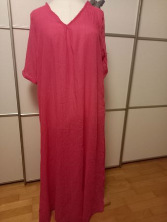 Kleid lang pink Grösse One Size zirka L/XL