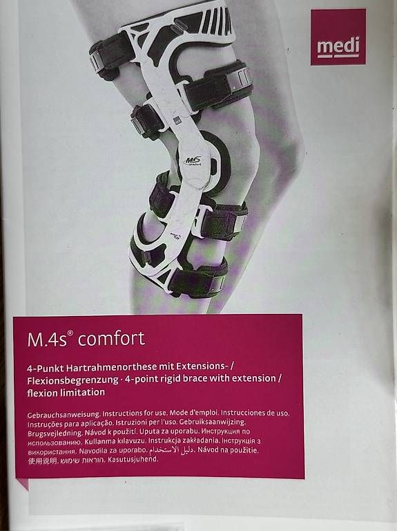 Attrezzature mediche: Hartrahmen Orthese Schiene Knie links – Usato da Basel venduto da Fukung 1
