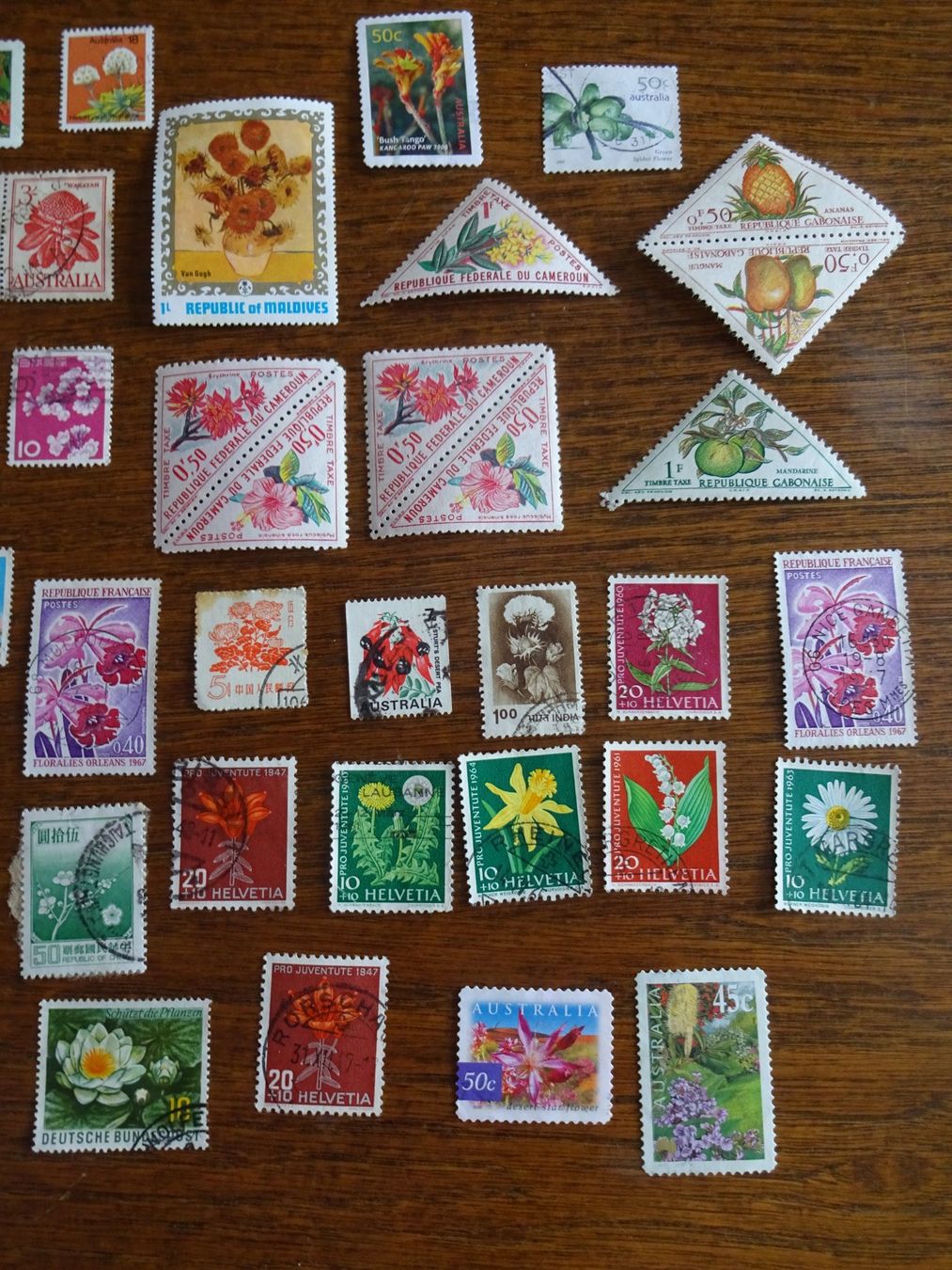 Alle Briefmarken: Briefmarken - Thema "Blumen" – Gebraucht aus Cham von mktreasure 3