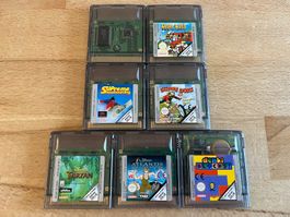 7 originale Game Boy Color Spiele, voll funktionstüchtig