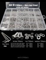 2100 Pcs Edelstahl Hexagon hex Head Screw Bolzen Mutter Set