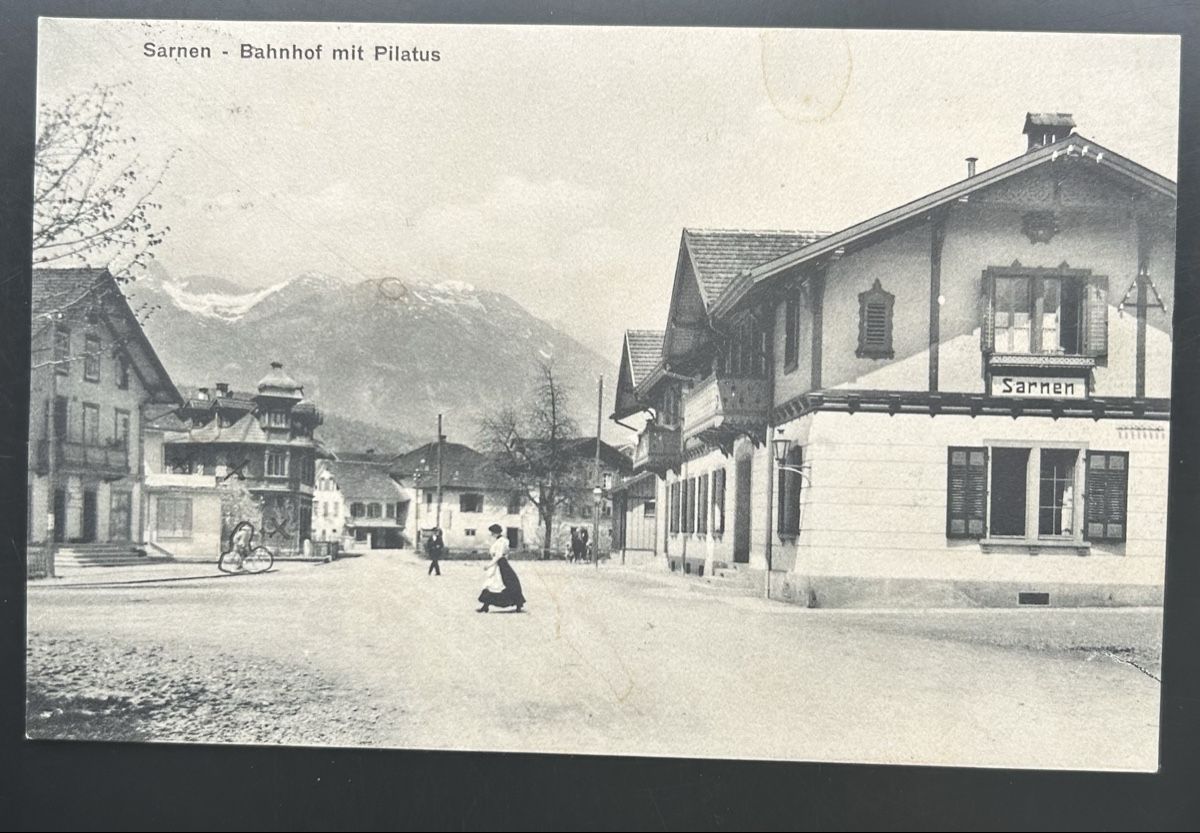 Cartoline postali: Sarnen Bahnhof  – Usato da Horw venduto da Tellbub