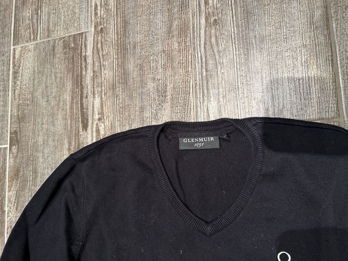Maglioni & Felpe: Glenmuir, pull coton col V, noir, taille M – Usato da Lausanne venduto da lavirgule 1