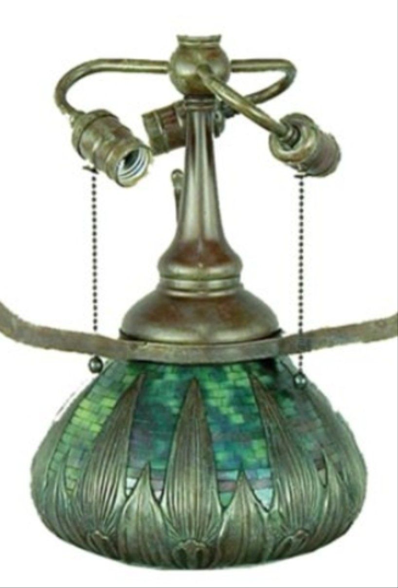 Lampen: Tiffany Lampe mit Arrowroot L.Fuss – Gebraucht aus Volketswil von rerererarara 7