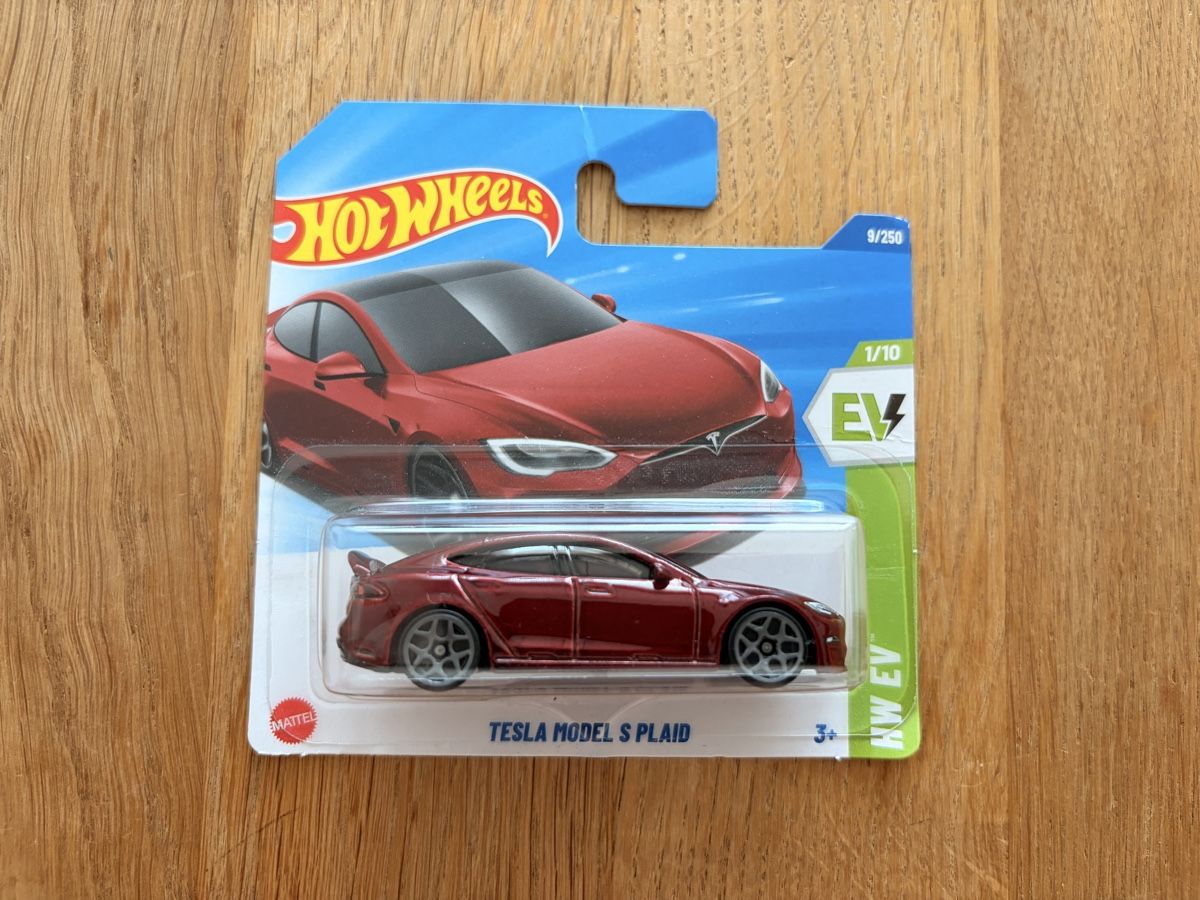 Hot Wheels Modellini d'auto: Hot Wheels Tesla Model S Plaid 9/250 – Nuovo e nell'imballaggio originale da Thalwil venduto da Sermet1907