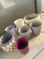 Blumentöpfe, 7er Set, verschiedene Farben und Designs