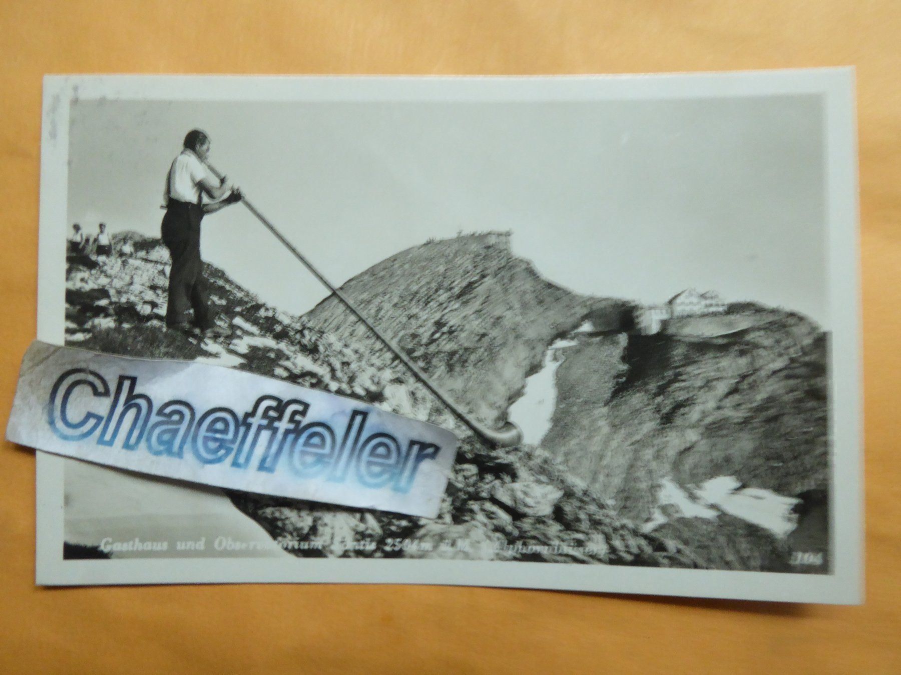 Cartoline postali: 1935  Gasthaus und Observatorium Säntis – Usato da Zürich venduto da Chaeffeler