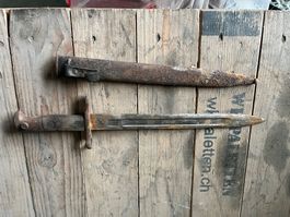 Seltener Bajonett mit Scheide