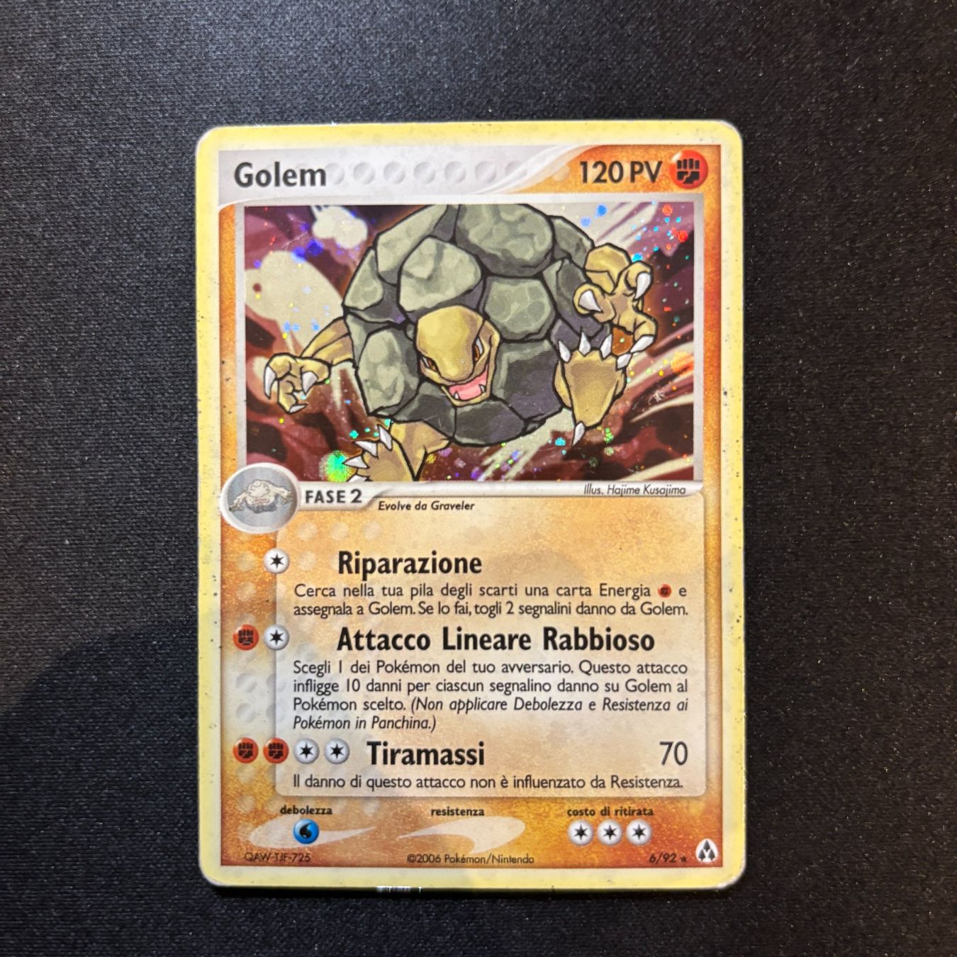 Pokémon Carte collezionabili: Pokémon - Golem - (6/92) – Usato da Ambrì venduto da Luk_wnr7