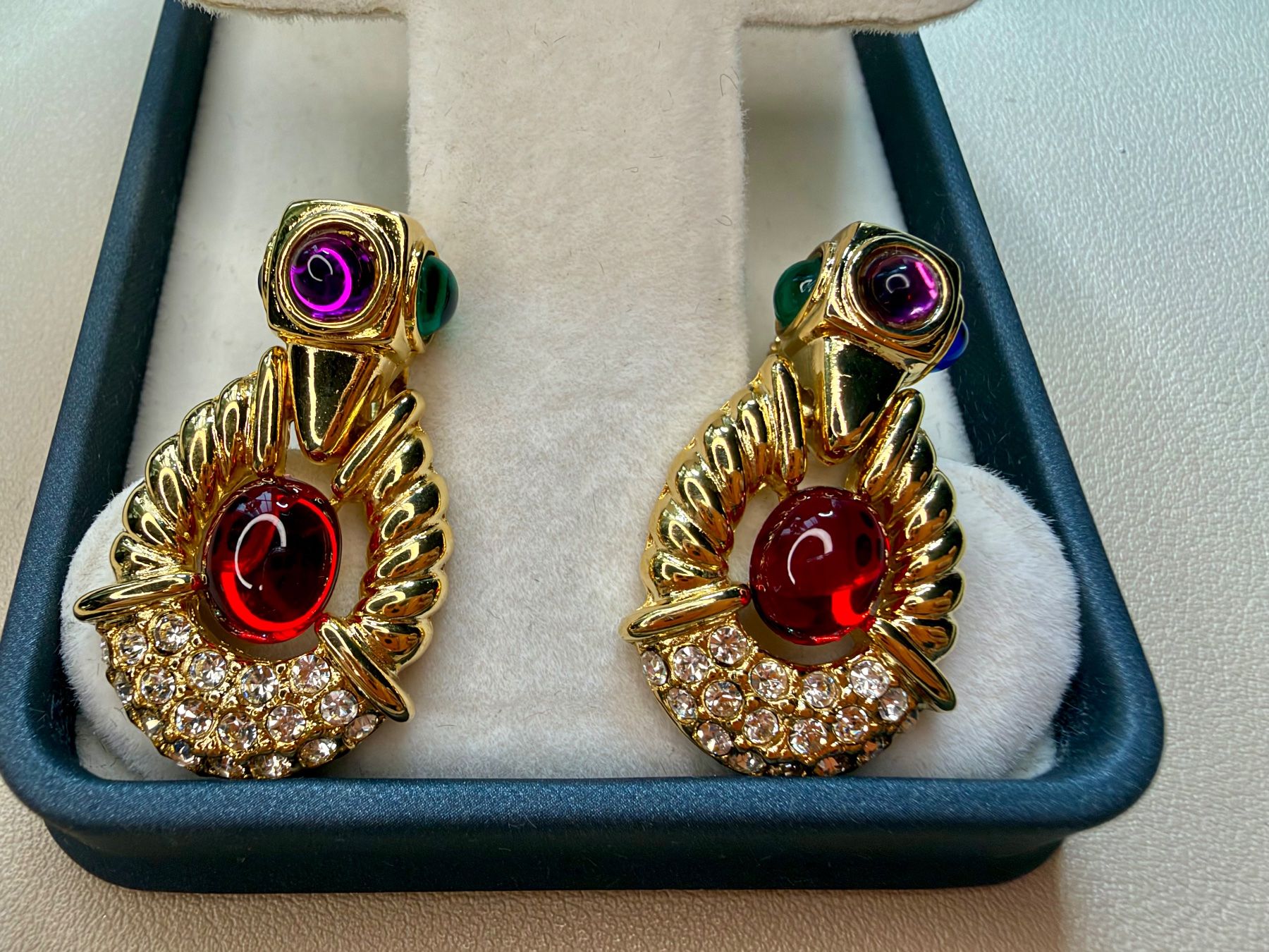 Orecchini pendenti & Orecchini a lobo: Vintage Ohrringe Luxus Modeschmuck – Usato da Lamone venduto da LaCantinaMagica 1