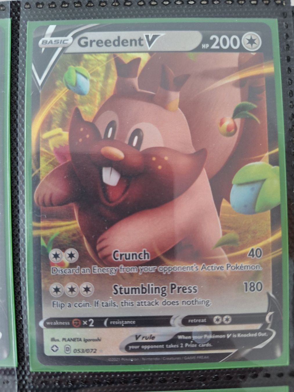 Pokémon Carte collezionabili: Greedent V – Usato da Altstätten SG venduto da GGsGameshop
