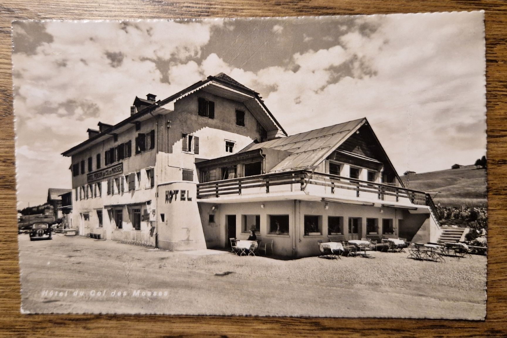 Ansichtskarten: Hotel du Col des Mosses, Oldtimer – Gebraucht aus Ebikon von Donar50