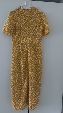 Sommerliches ASOS Kleid, Gr. 38, gelb mit Blumenmuster 🌼