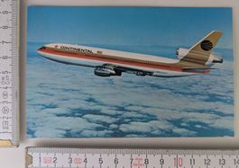 Continental DC-10 Flugzeug-Postkarte