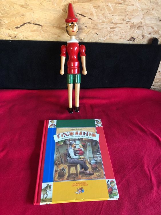 GICO Pinocchio Holzfigur – 24 Cm Lang, Mit Beweglichen Gelenken, Made In Italy, Für Die Ganze Familie