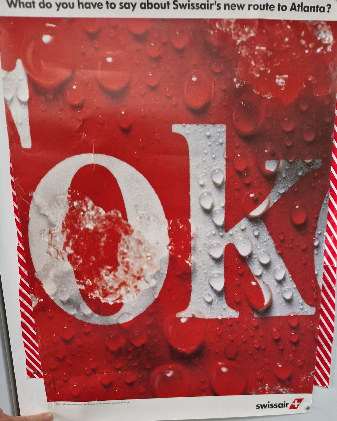 Foto & Immagini: Original Swissair Poster "OK" – Usato da Bremgarten b. Bern venduto da mic_7vys