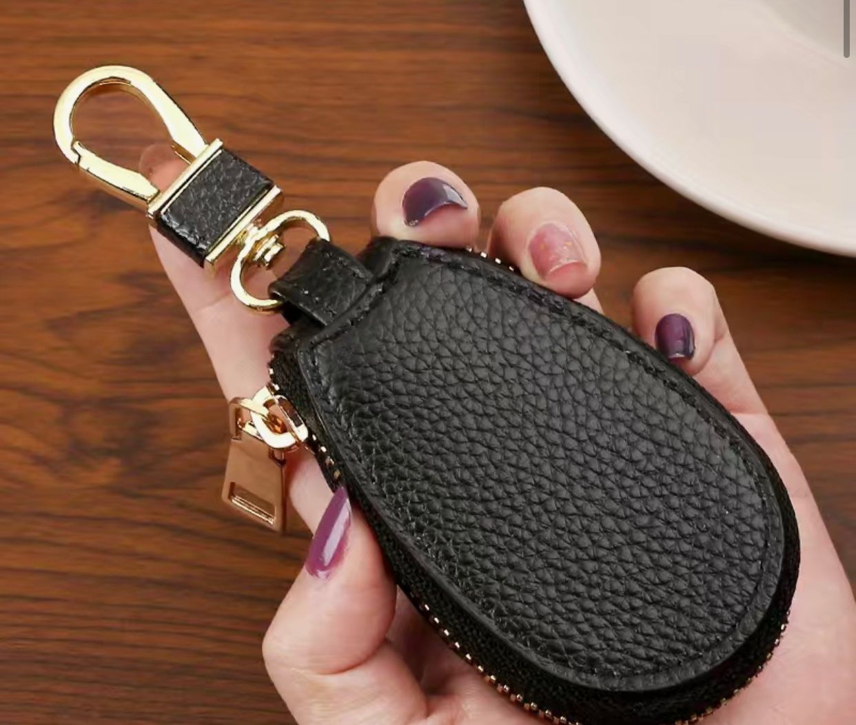 Borse da donna: Minilederschlüsseltasche – Nuovo e nell'imballaggio originale da Buchberg venduto da Delmonte