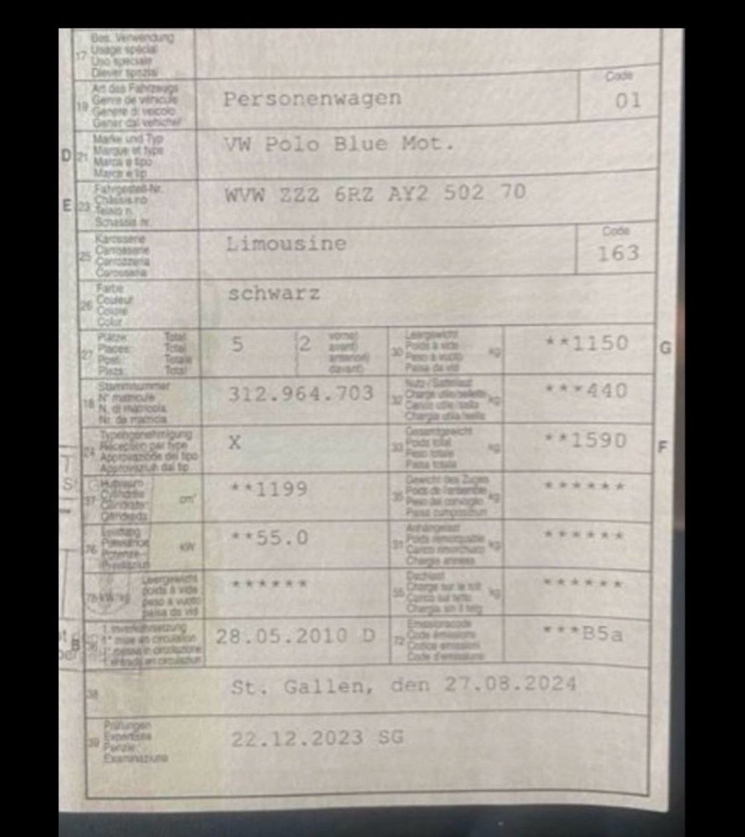 VW Automobili: Vw polo 1,2 tdi – Usato da Wattwil venduto da Beurer1981 4