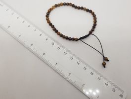 Stein Armband Tigerauge 4mm Neu und ungetragen