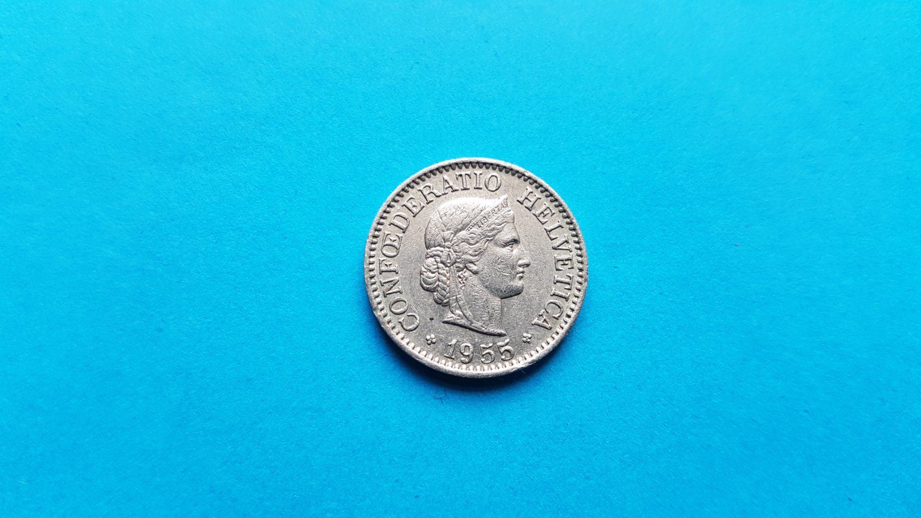Tutti le monete: CH 10 Rappen - 1955 – Usato da Reinach BL venduto da Dexy62