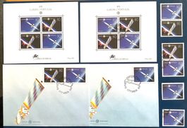 1991 Portugal Weltraumfahrt FDC + Blocks ** + ET + Satz **