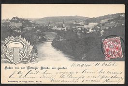 Baden von der Wettinger Brücke aus gesehen
