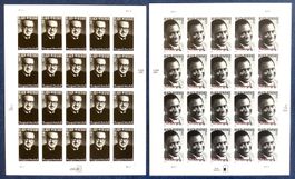 2002 - 03 USA Schwarzes Erbe - 2 Bogen ** Marshall - Robeson